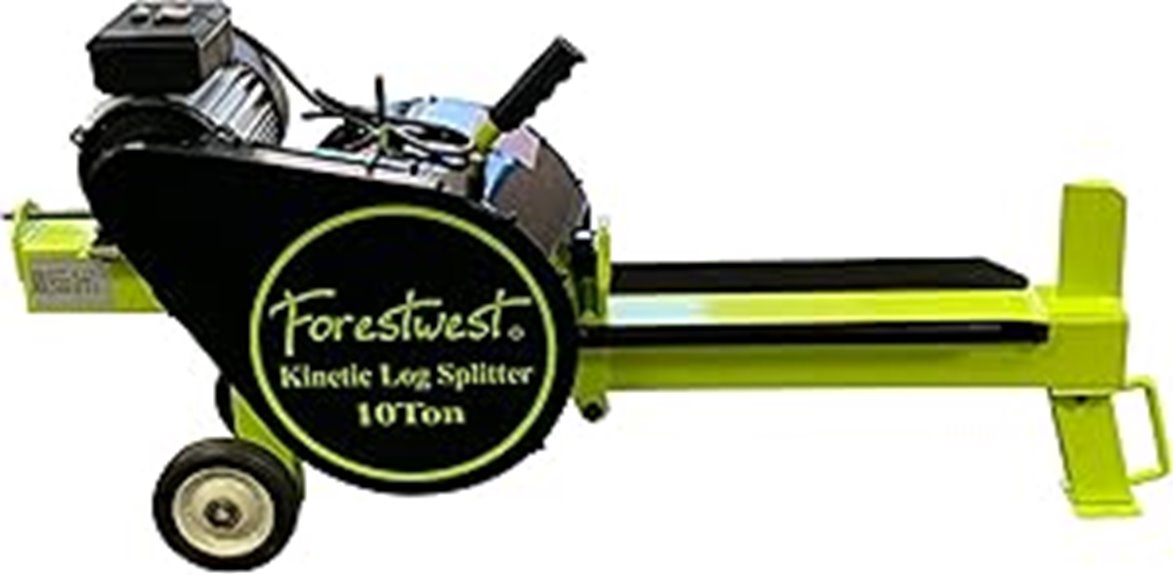 10 ton electric log splitter