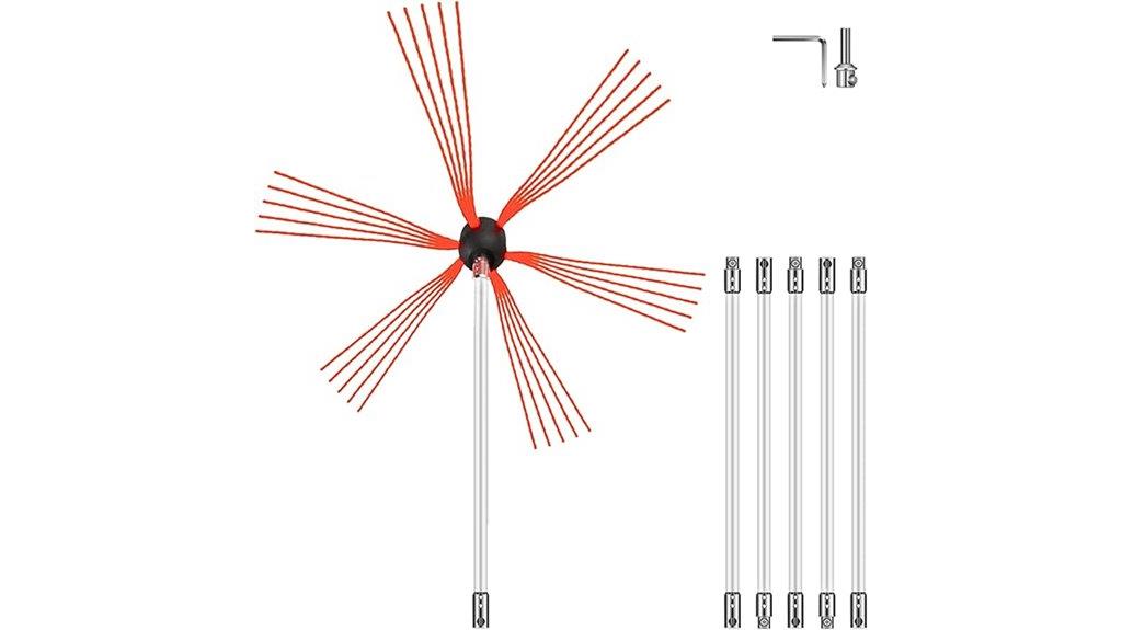 20 foot chimney cleaning kit