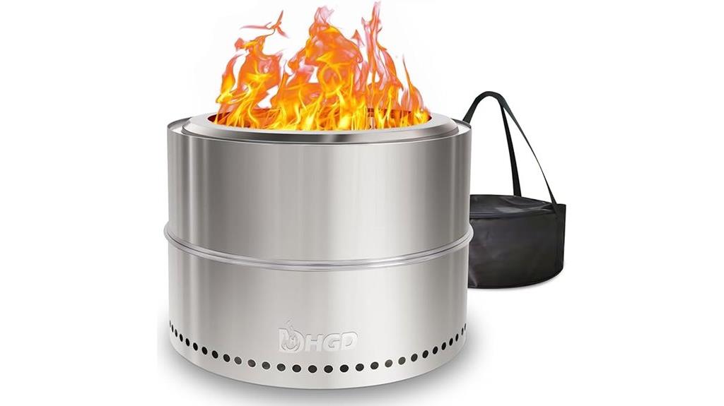 20 inch smokeless firepit