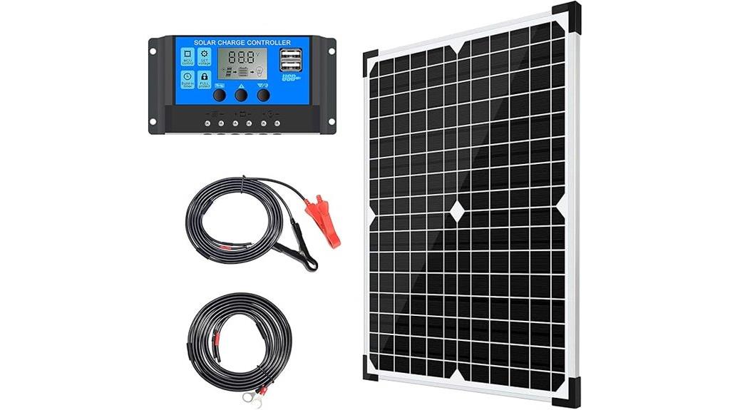 20w monocrystalline solar kit