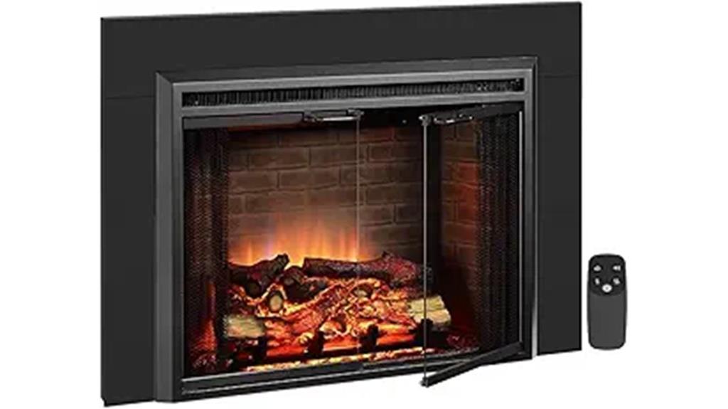33 inch electric fireplace