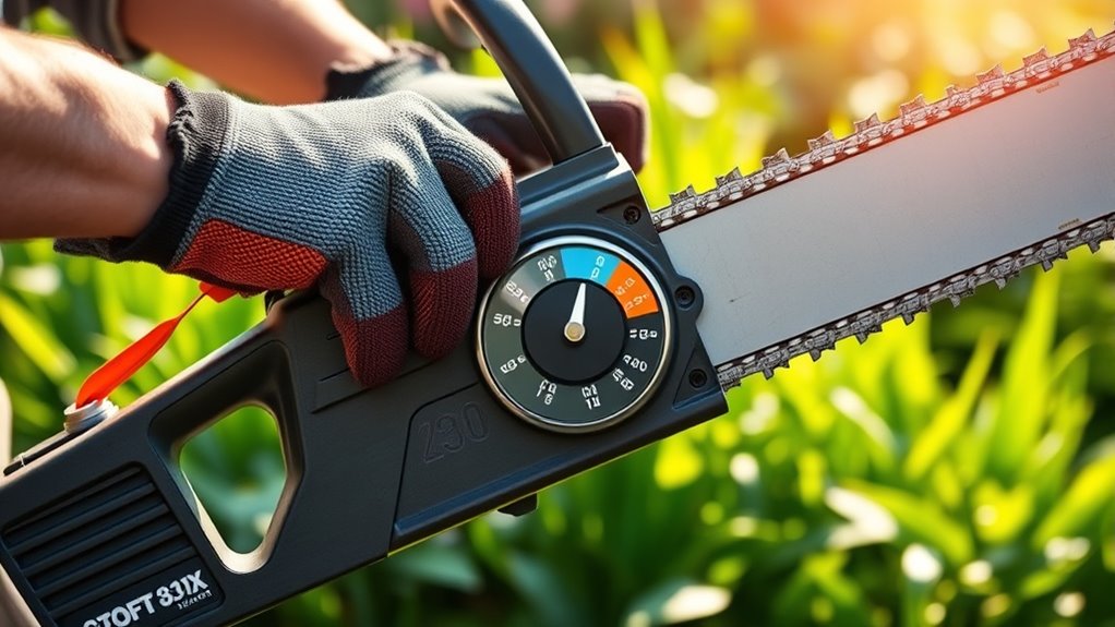 adjust chainsaw speed wisely