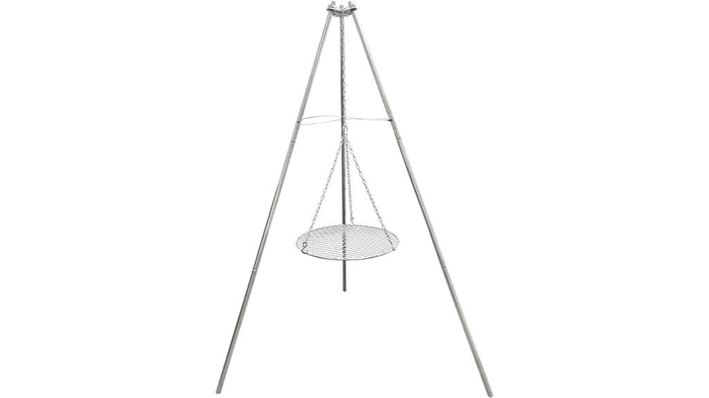 adjustable chain camping grill