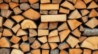 arrange wood in crisscross layers