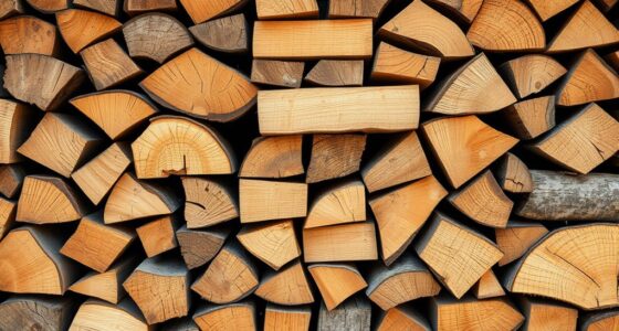 arrange wood in crisscross layers