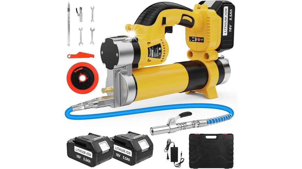 battery powered cordless grease gun