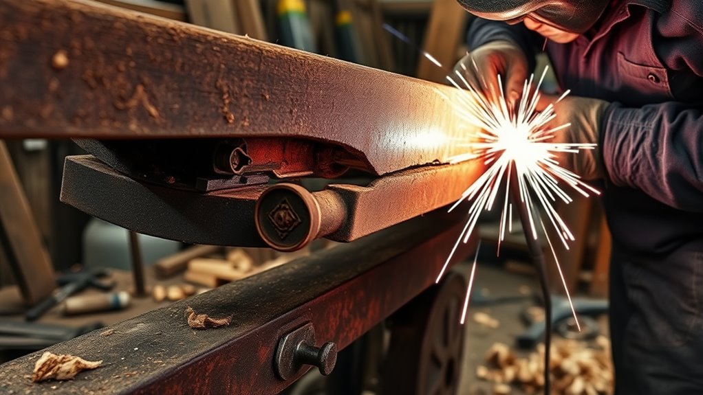 bent log splitter repair