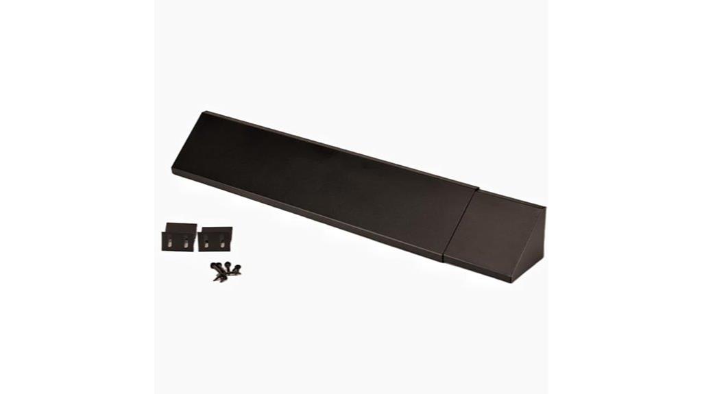 black fireplace hood