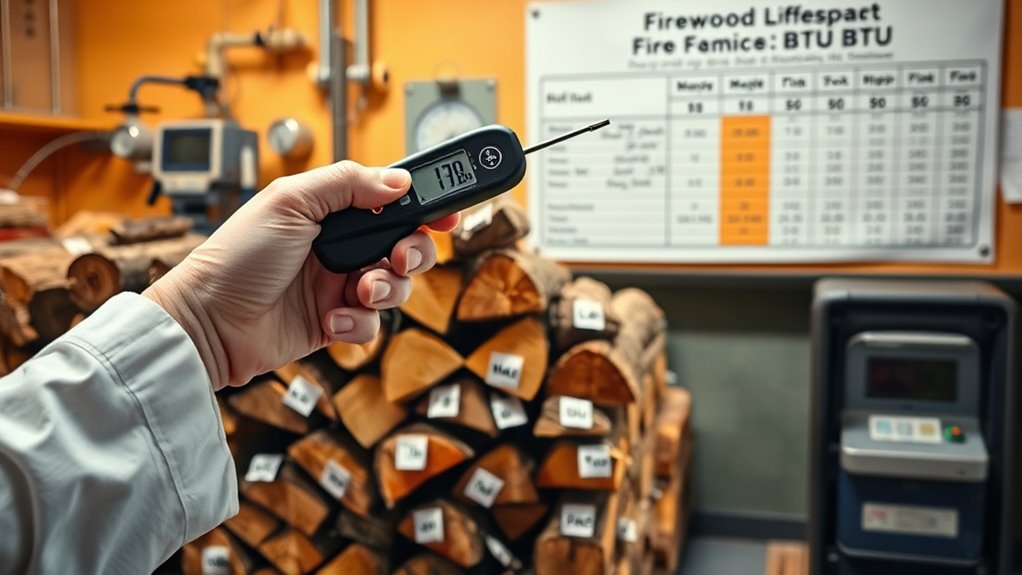 btu wood density combustion