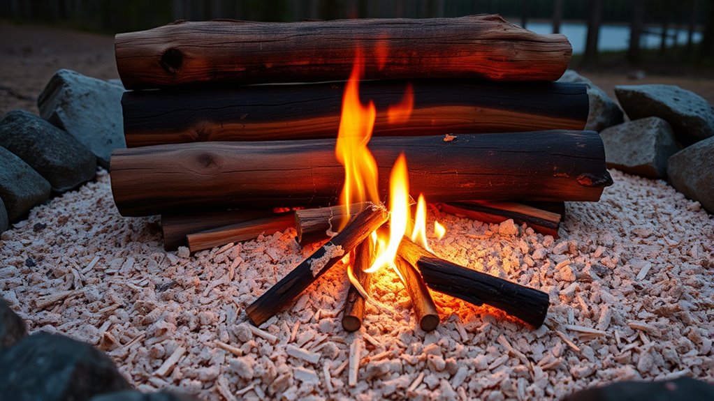 build a balanced fire bed