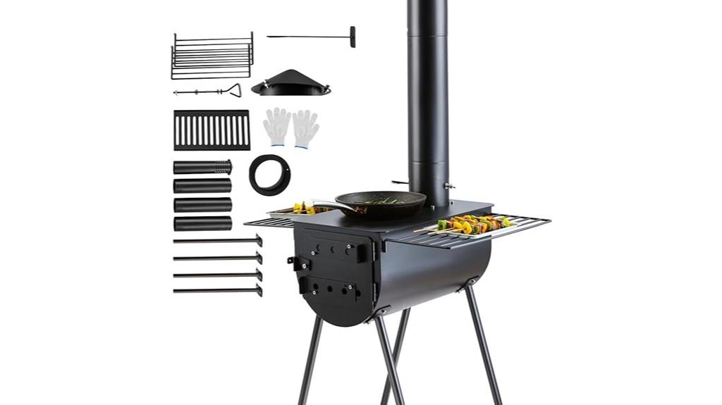 camping wood stove kit