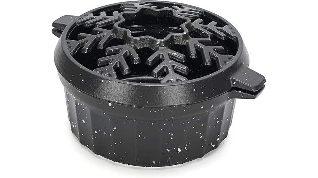 cast iron steamer with large opening