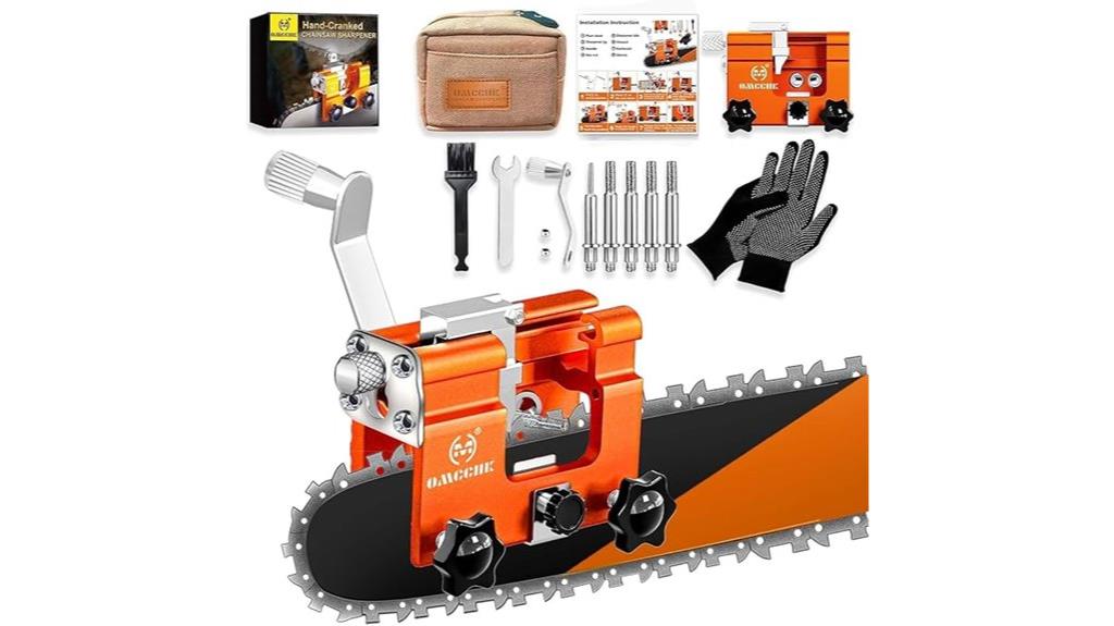 chainsaw sharpener with rods