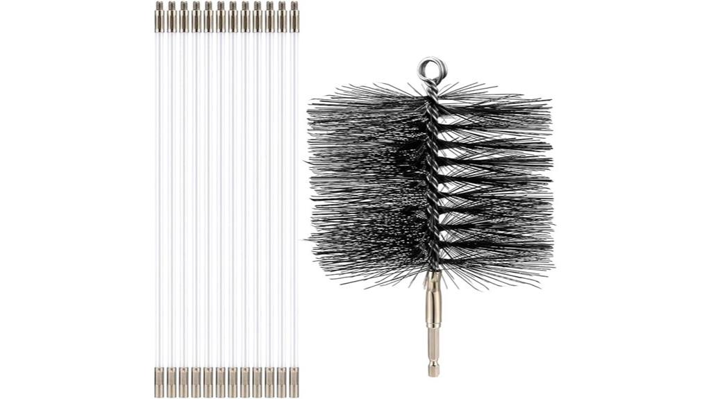 chimney cleaning brush set