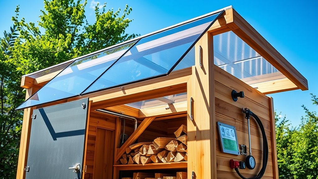 choosing an efficient solar kiln