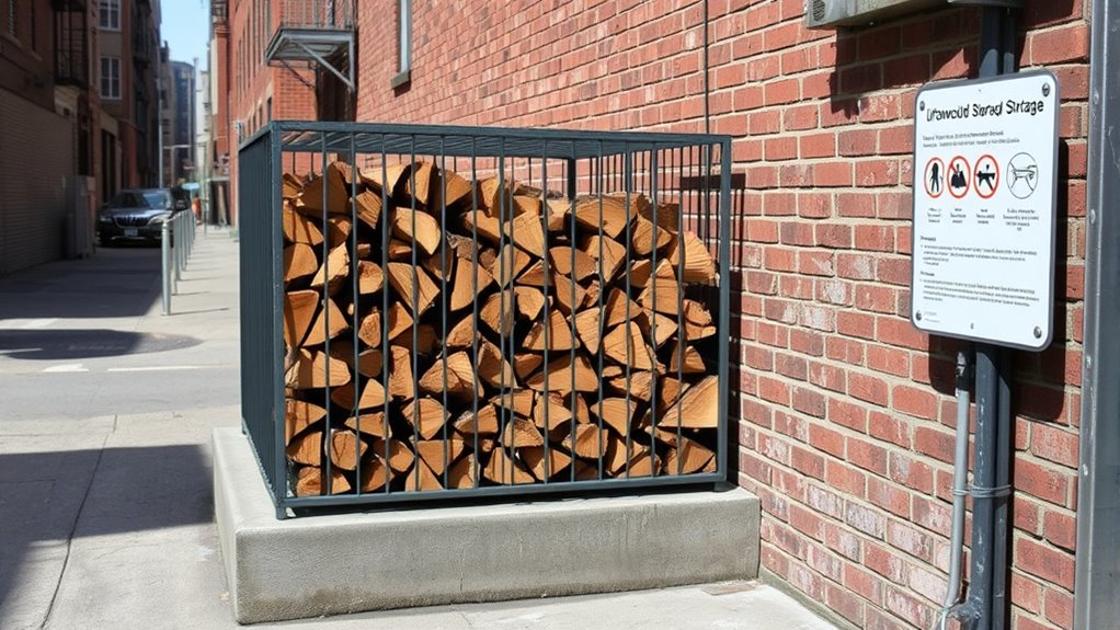 city firewood storage rules