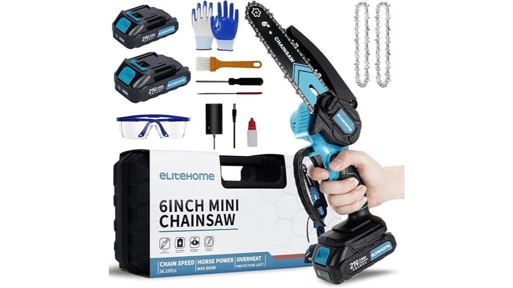 compact battery powered chain saw