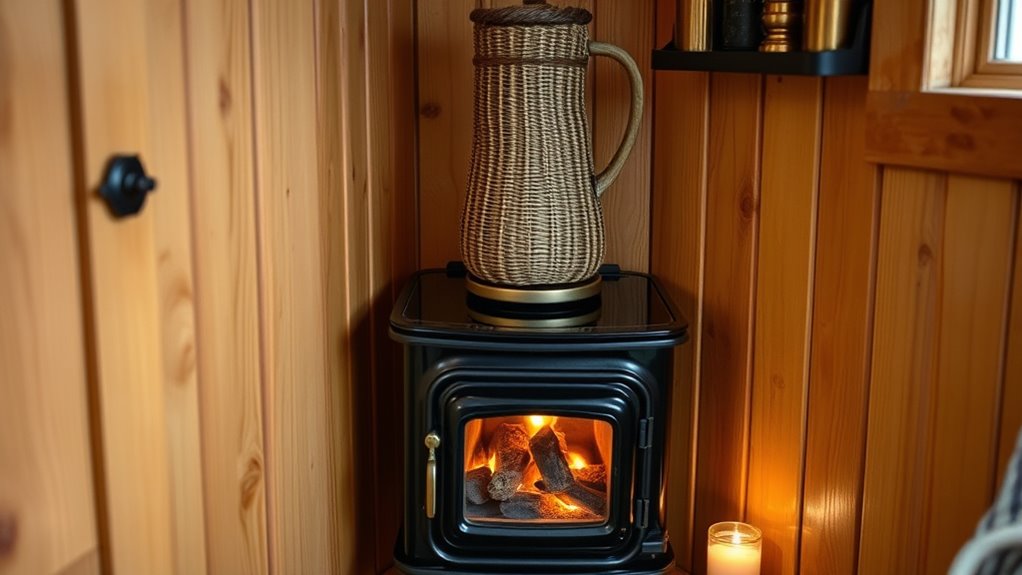 compact wood stove ovens