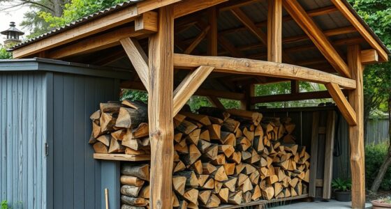 constructing outdoor wood shelter