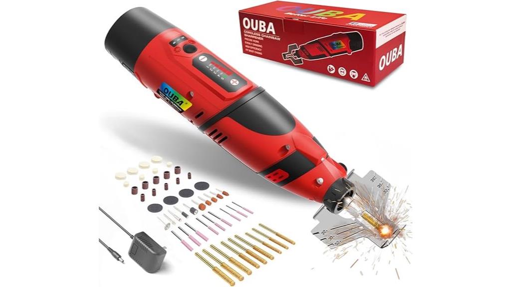 cordless chainsaw sharpener battery