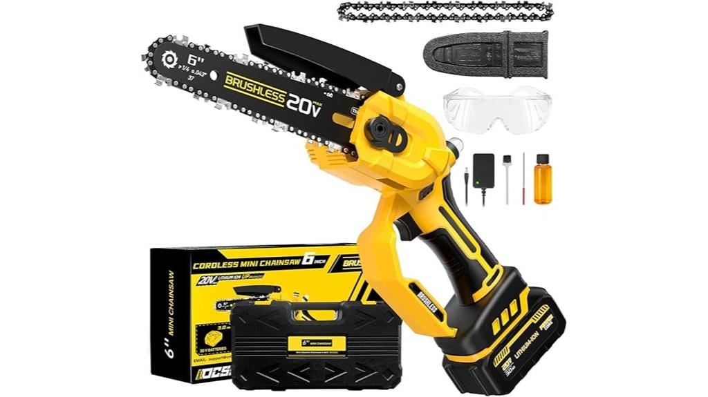 cordless dewalt mini chainsaw