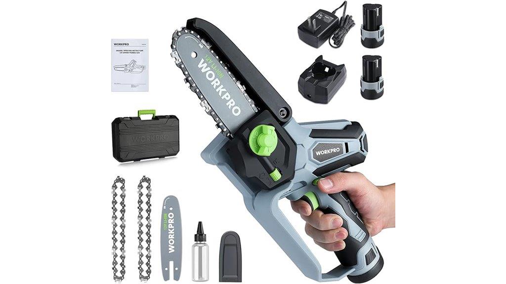 cordless mini chainsaw set