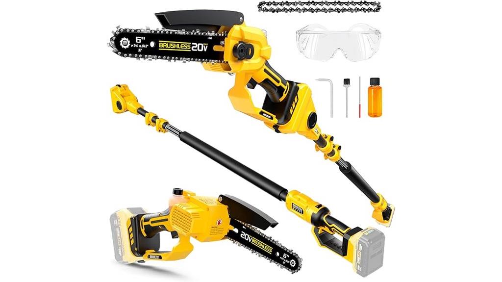 cordless pole saw chainsaw