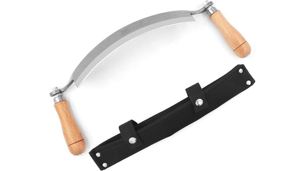curved knife with ergonomic handle