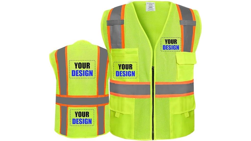 custom logo safety vest