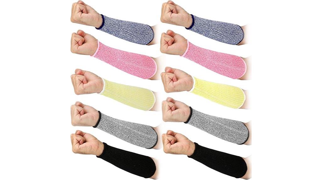 cut resistant arm sleeve pairs