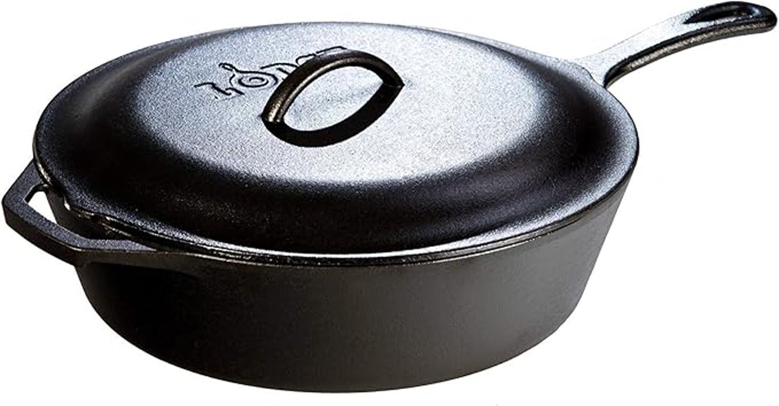 deep cast iron skillet