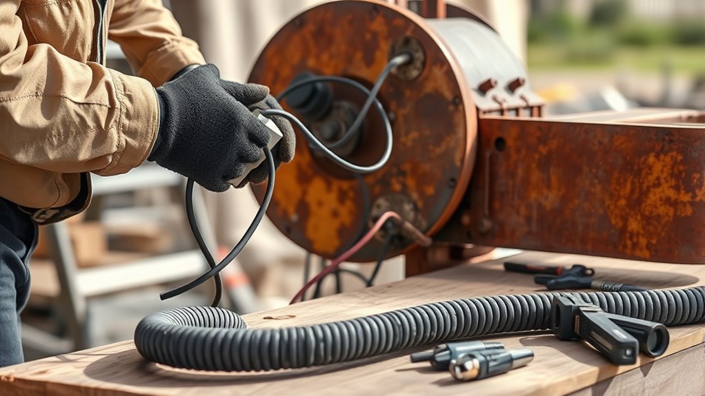 disconnect power sources safely