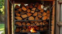 diy kiln drying firewood