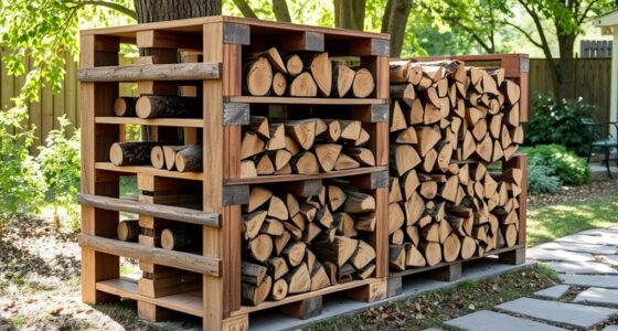 diy pallet firewood storage