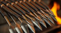 durable forged steel fire pokes