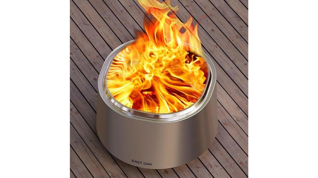 east oak smokeless fire pit