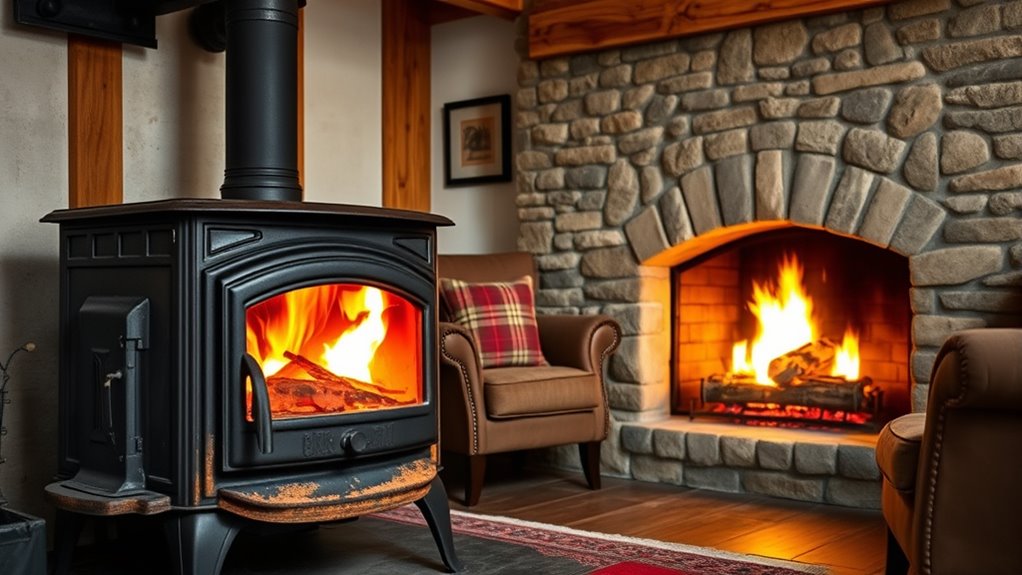efficient wood combustion heat