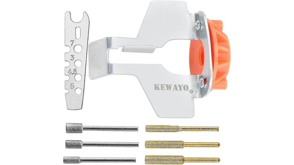 eight piece chainsaw sharpening kit