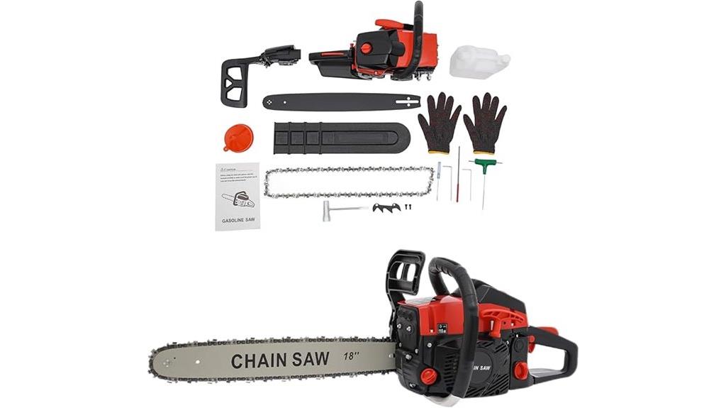 eighteen inch gas chainsaw