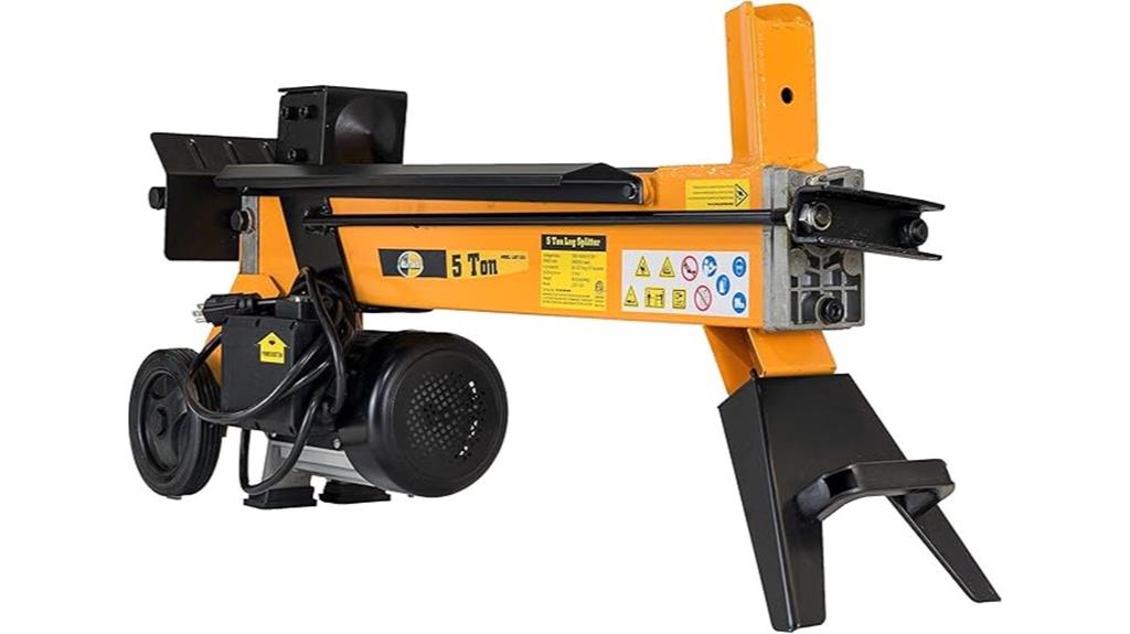 electric 5 ton log splitter