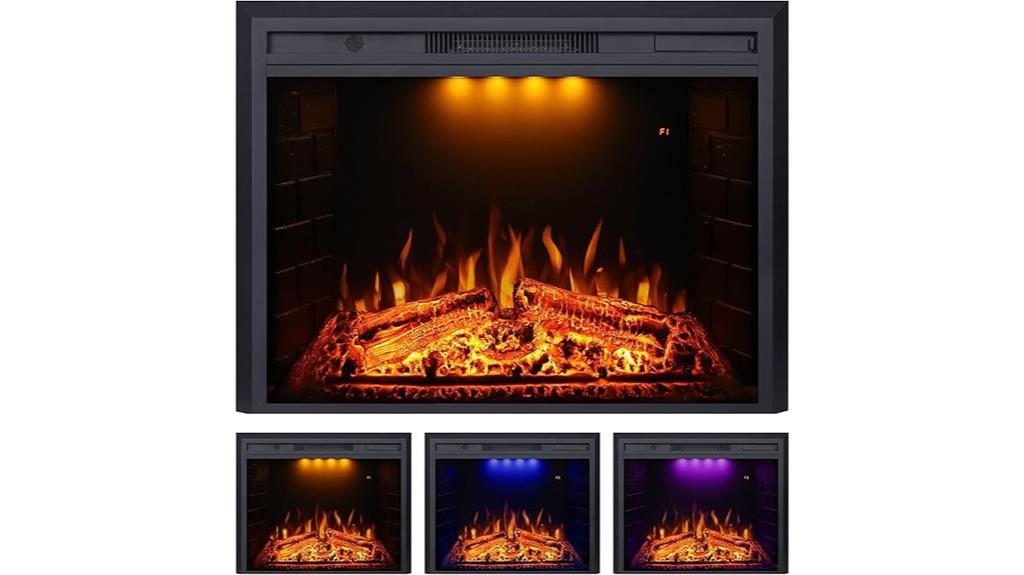 electric fireplace with remote