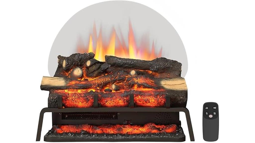 electric fireplace with remote