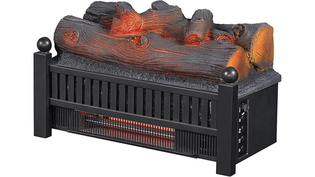 electric log set heater