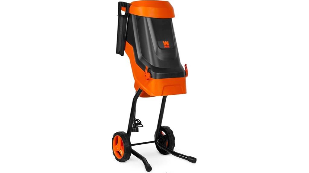 electric wood chipper black