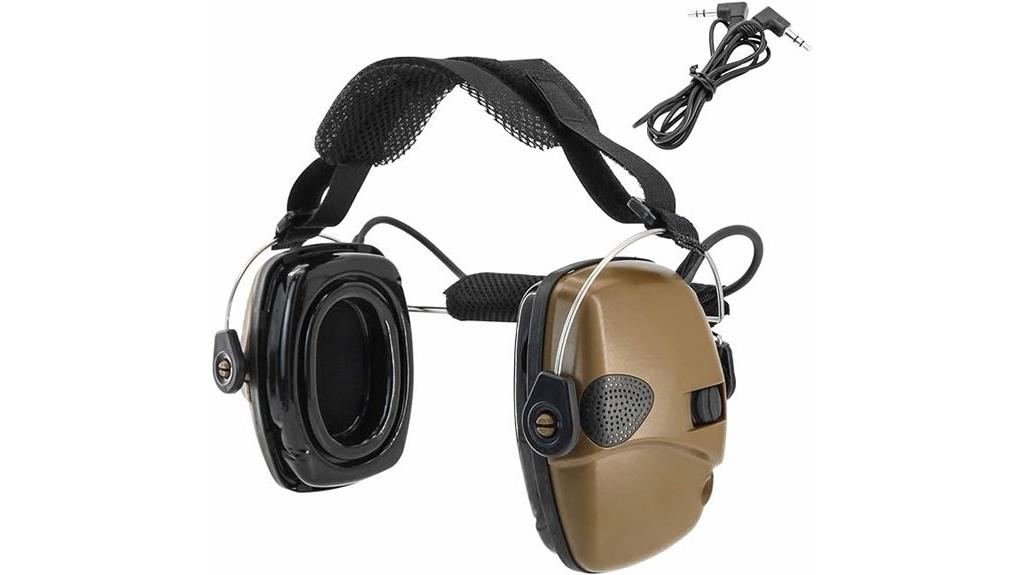 electronic hearing protection with gel