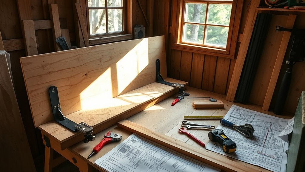 ergonomic organized workspace layout