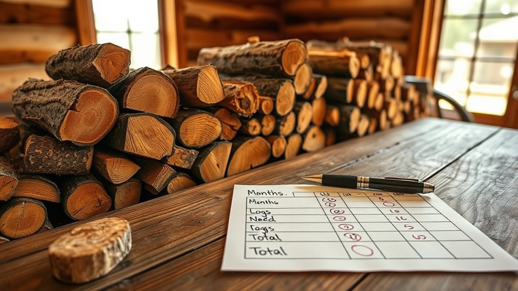 estimate annual firewood needs