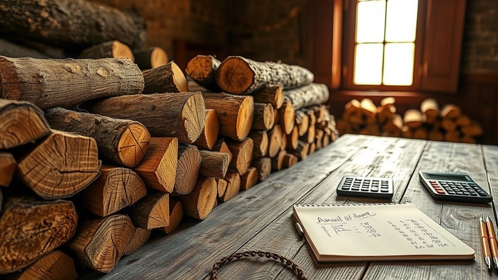 estimate yearly wood consumption