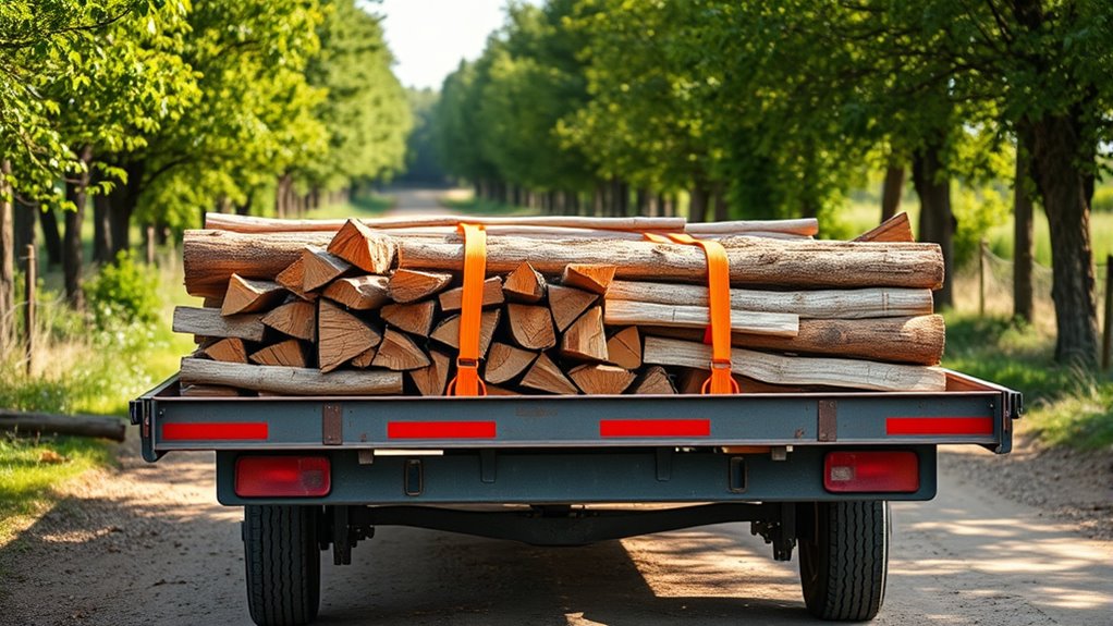 evenly distribute firewood load