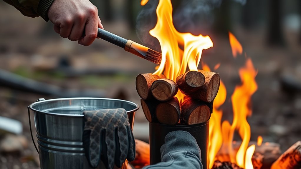 extinguish torch safely properly